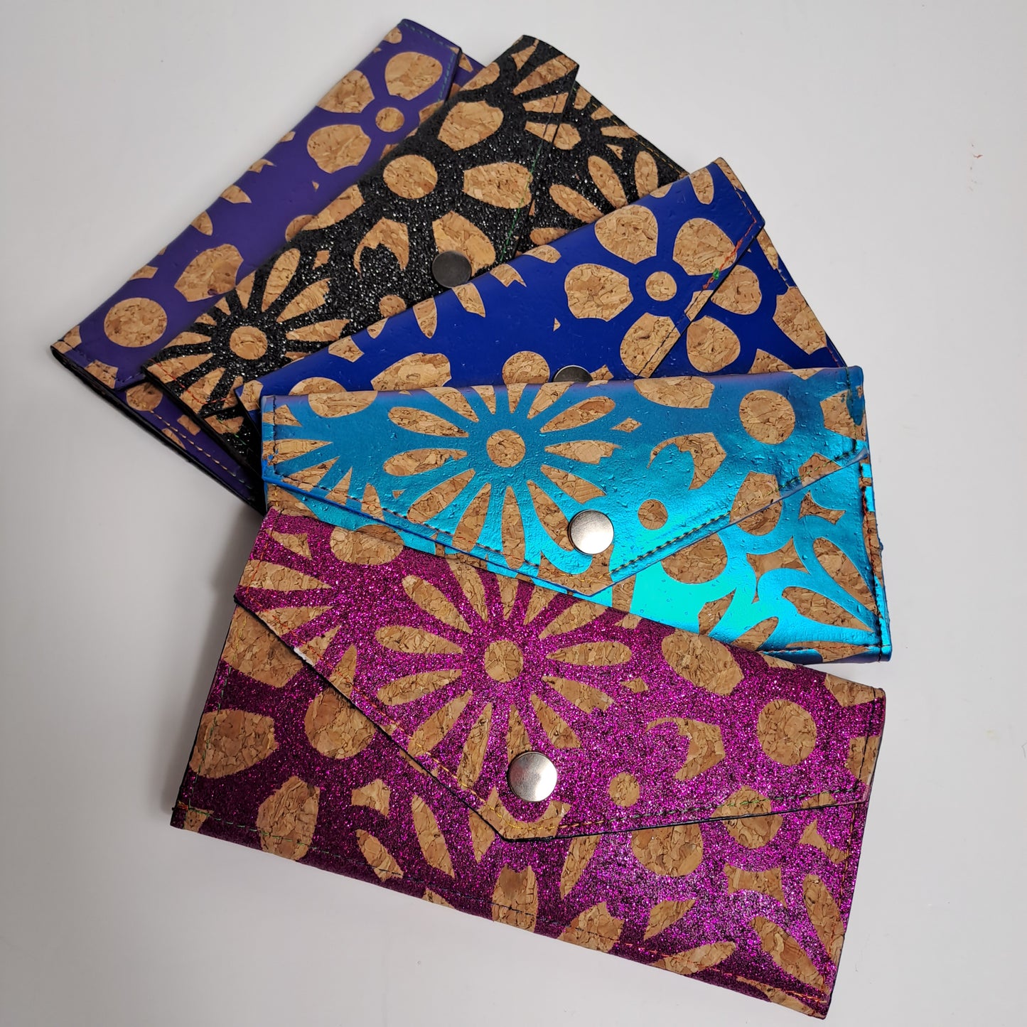 Floral Cork Wallets