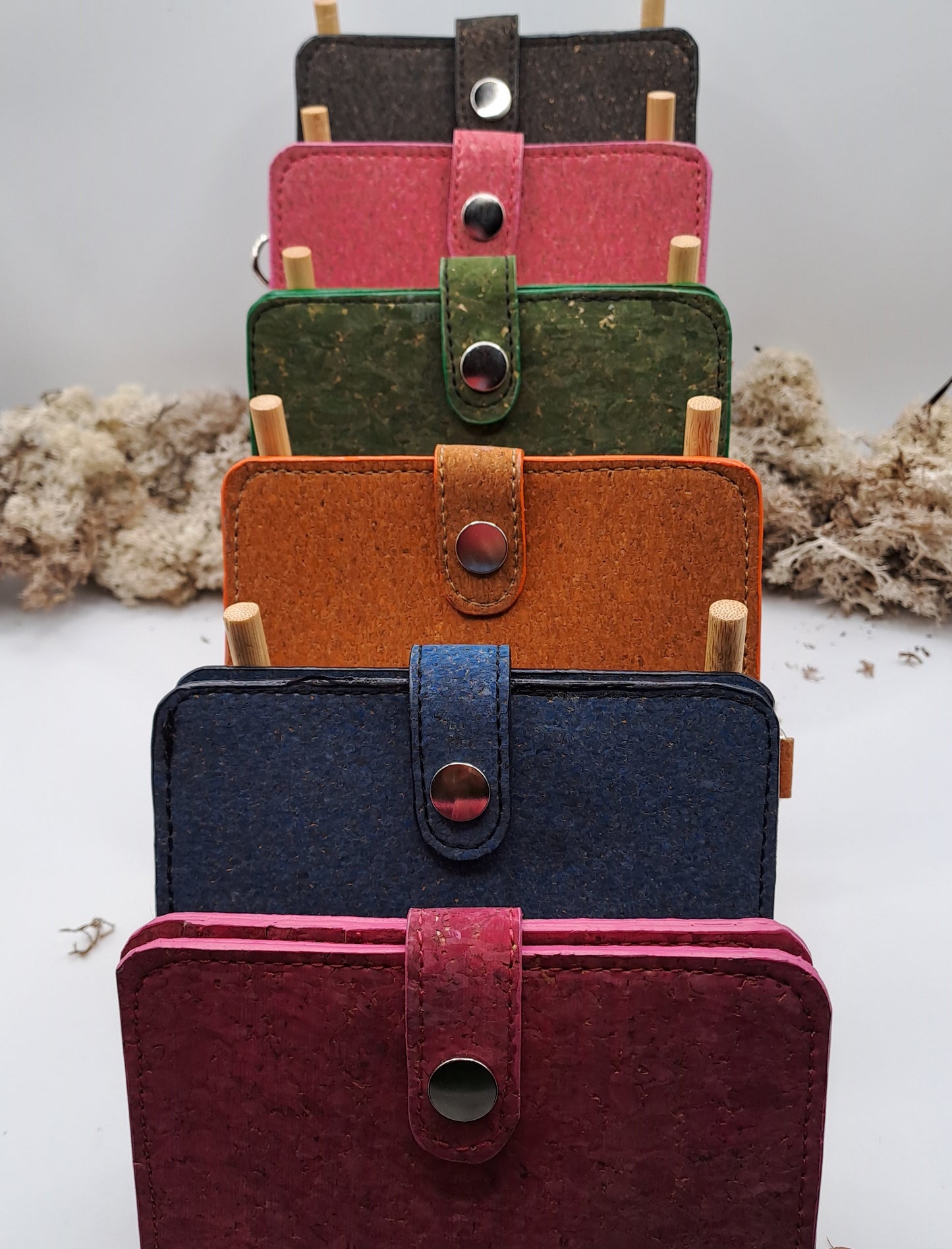Handmade Colourful Cork Wallets