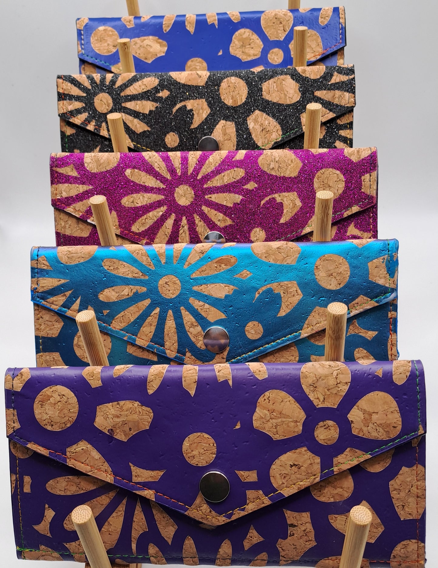 Floral Cork Wallets
